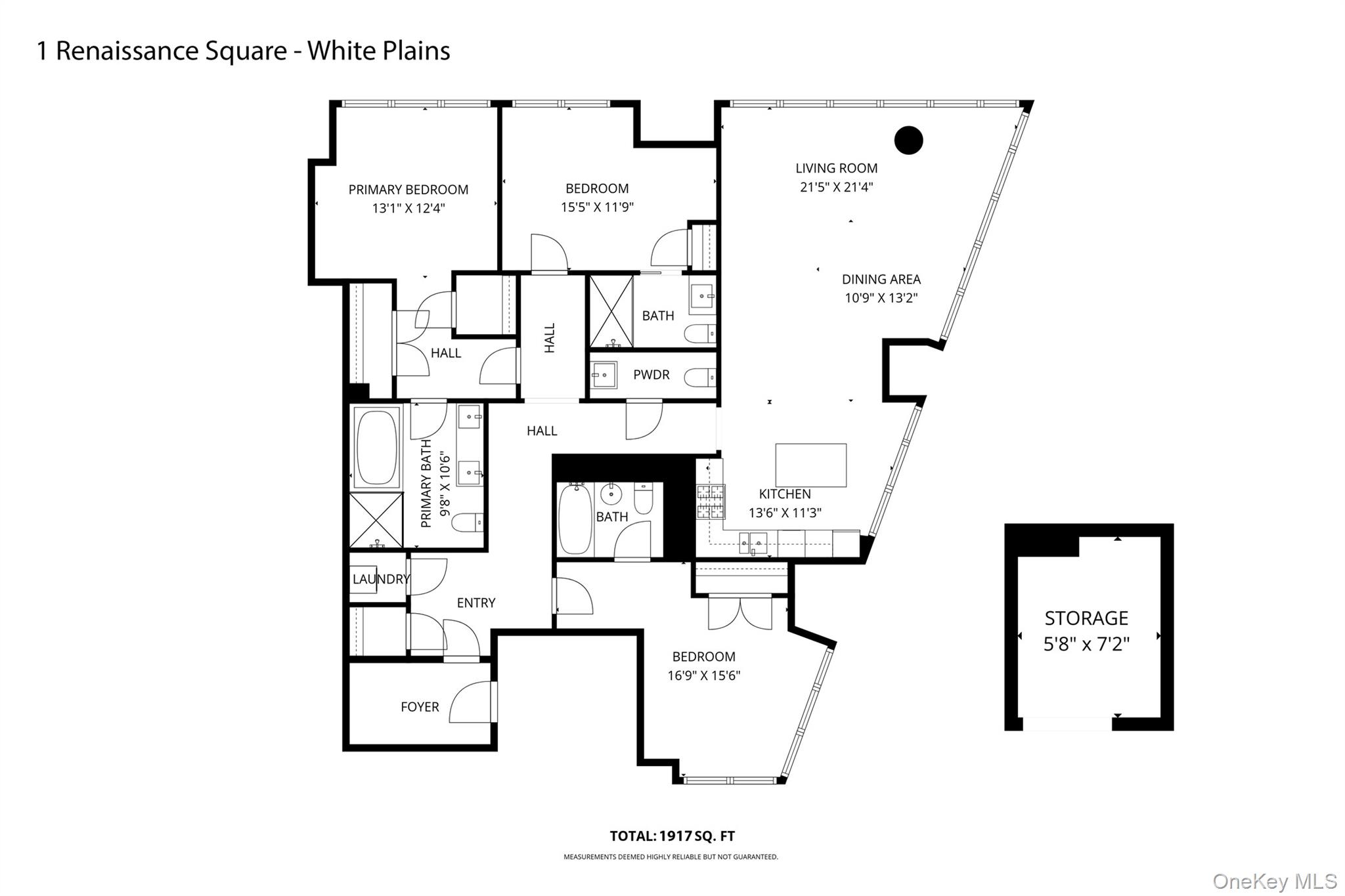 1 Renaissance Square Unit 33G (V7G), White Plains NY 10601
