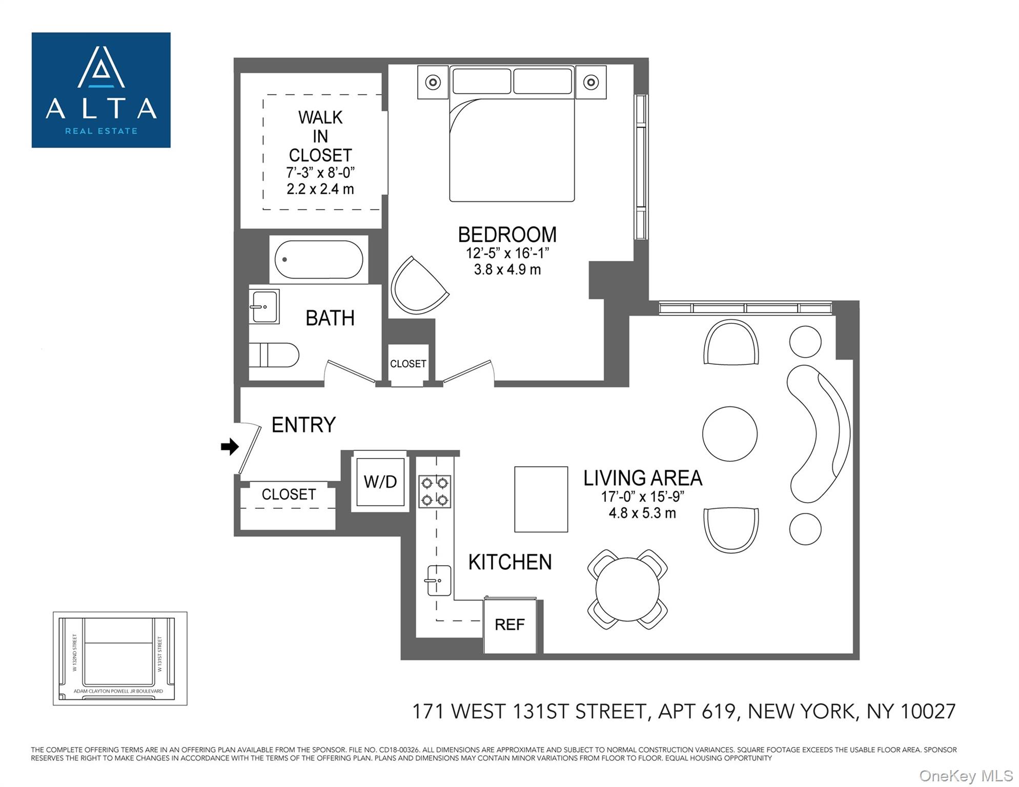 171 W 131st Street Unit 619, Manhattan NY 10027