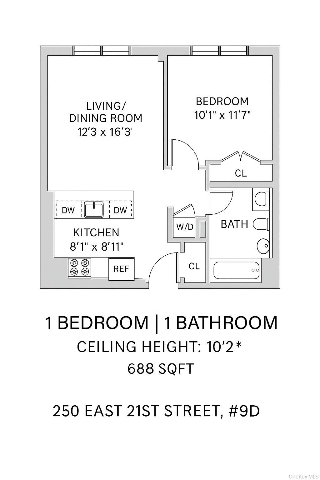 250 E 21st Street Unit 9D, Manhattan NY 10010