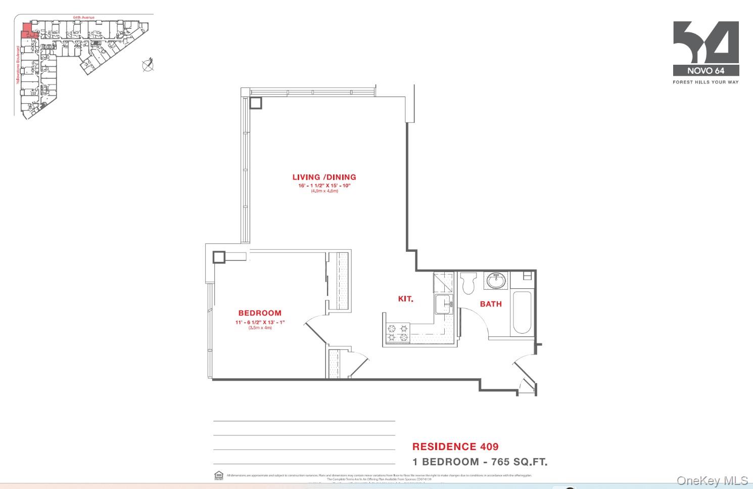 64-05 Yellowstone Boulevard Unit 409S, Forest Hills NY 11375